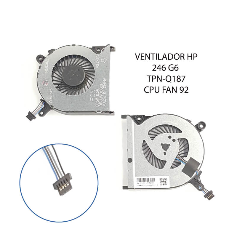 FAN Hp 14-BS 246 G6 240 G6 Tpn-Q187 Cpu Fan 925352-001