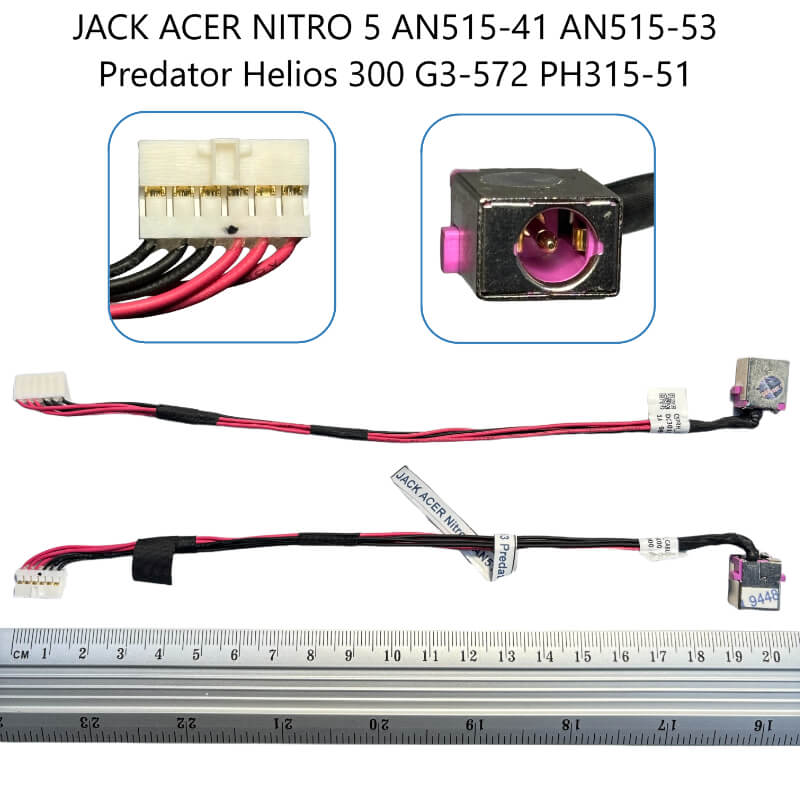 JACK ACER Nitro 5 AN515-41 AN515-53 Predator Helios 300 G3-572 PH315-51