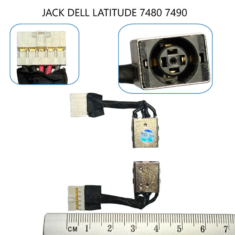 JACK DELL LATITUDE 7480 7490 P1ug Socket Connector Cable 08GJM9.