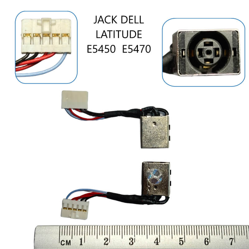 JACK DELL LATITUDE E5450 with Cable - P95KW/Latitude E5470 DC30100VA00 04XV4N