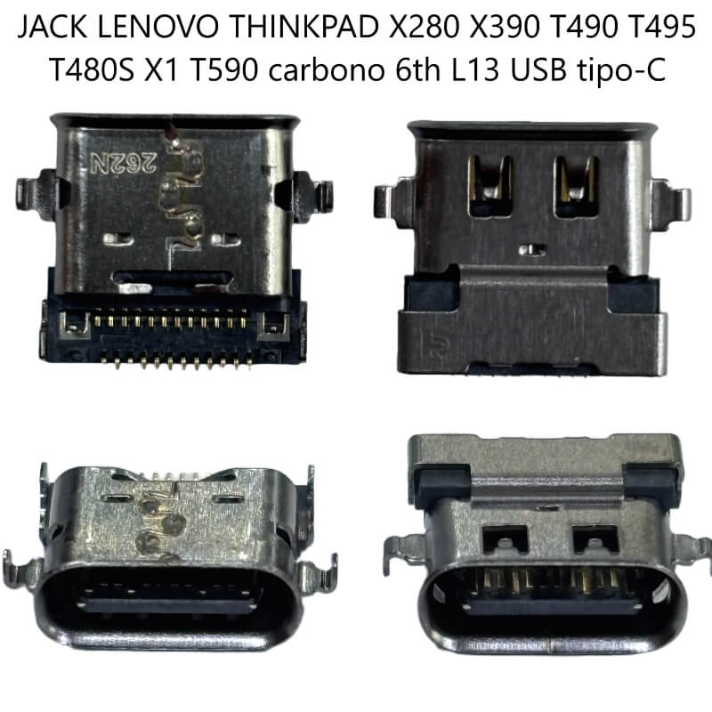 JACK LENOVO THINKPAD X280 X390 T490 T495 T480S X1 T590 carbono 6th L13 USB tipo-C