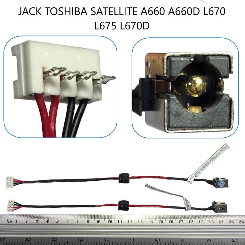JACK TOSHIBA satellite A660 A660D L670 L675 L670D