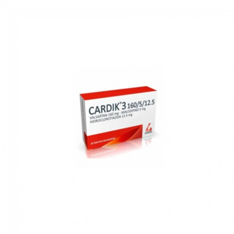CARDIK 3 160/5/12.5MG TABLETAS X 28 *4