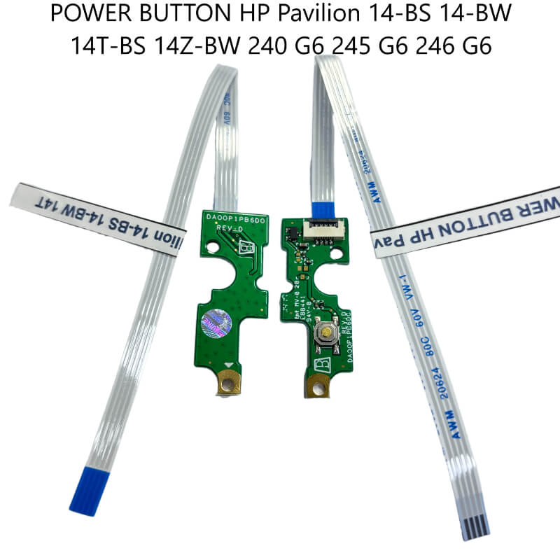 POWER BUTTON HP Pavilion 14-BS 14-BW 14T-BS 14Z-BW 240 G6 245 G6 246 G6