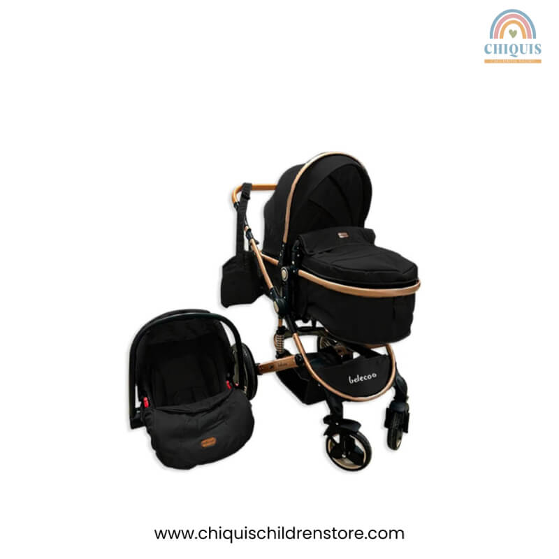 Coche Atenas - Porta Bebé, Bolso y Cambiador - Cochecito Ligero con Mango Regulable, Resorte Amortiguador y Flexibag Gratis | Chiquis Children Store