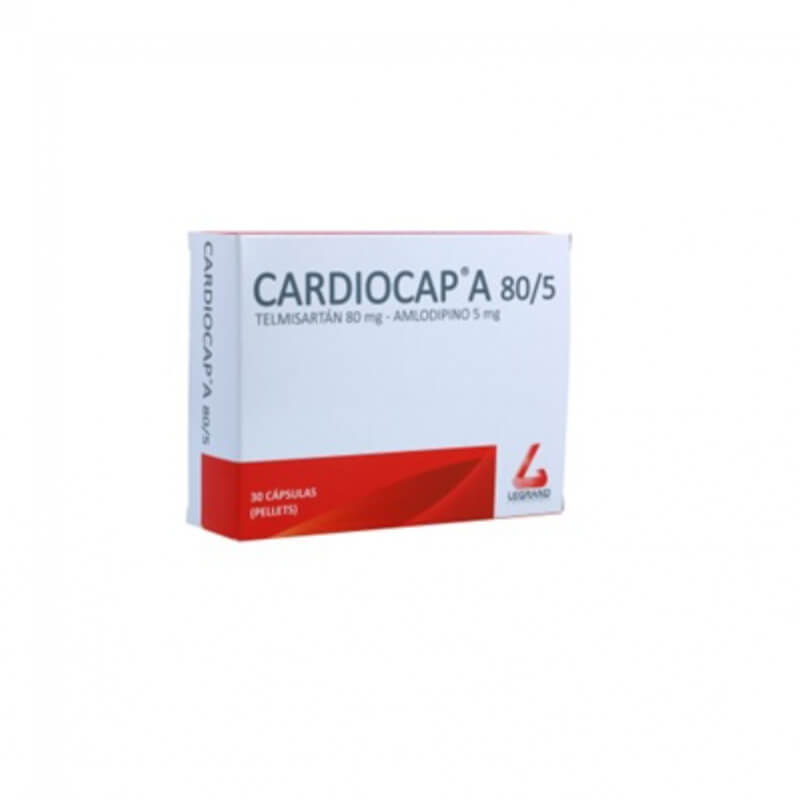 CARDIOCAP A 80/5MG CAPSULAS X 30*3