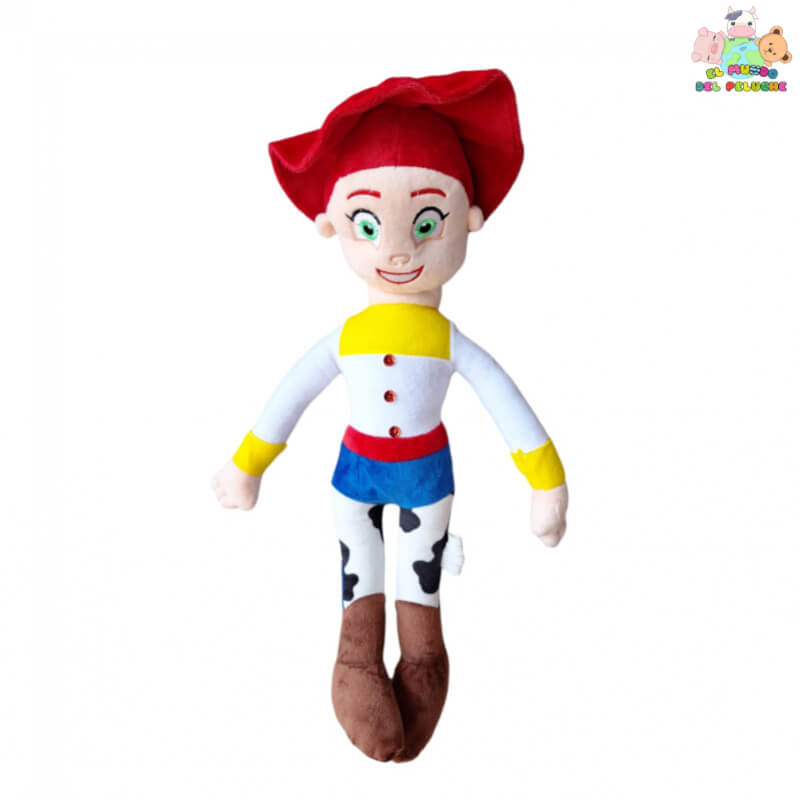 Peluche Vaquerita Jessie #1 – Personaje de Toy Story | Sombrero Rojo con Detalles Amarillos, Azul y Café | 42cm de Altura – El Mundo del Peluche Queré