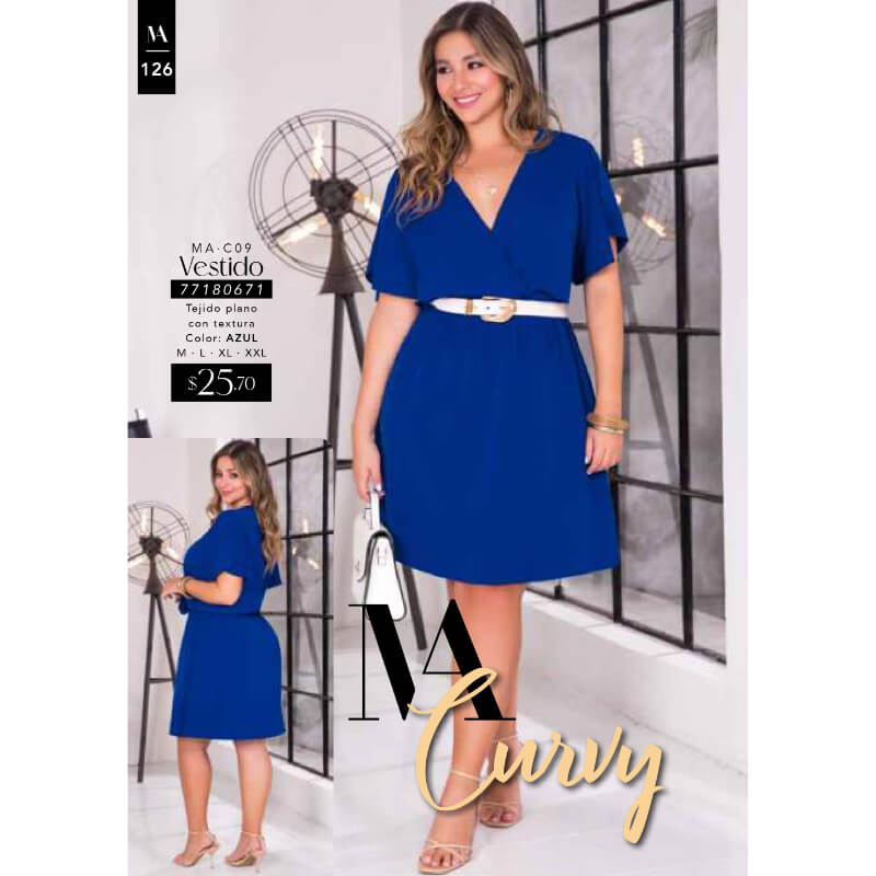 77180671 Vestido talla plus