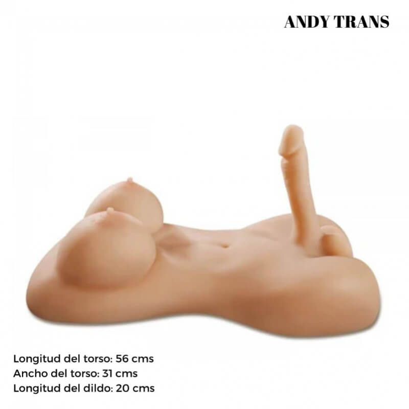 Torso masturbador Transexual Andy