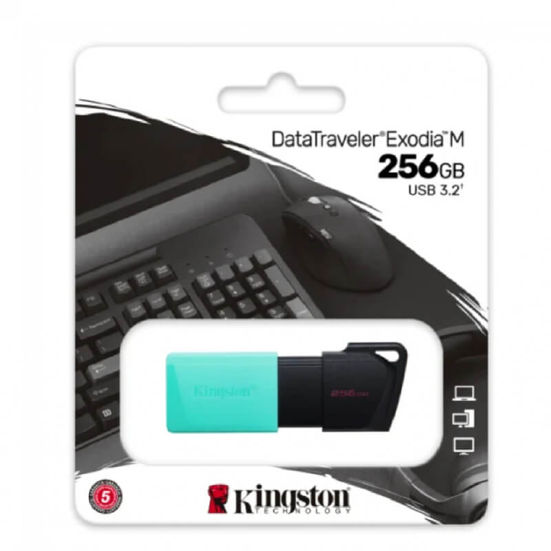 PEN DRIVER KINGSTON DTXM/256GB 256GB USB 3.2 DATATRAVELER EXODIA M / NEGRO Y VERDE