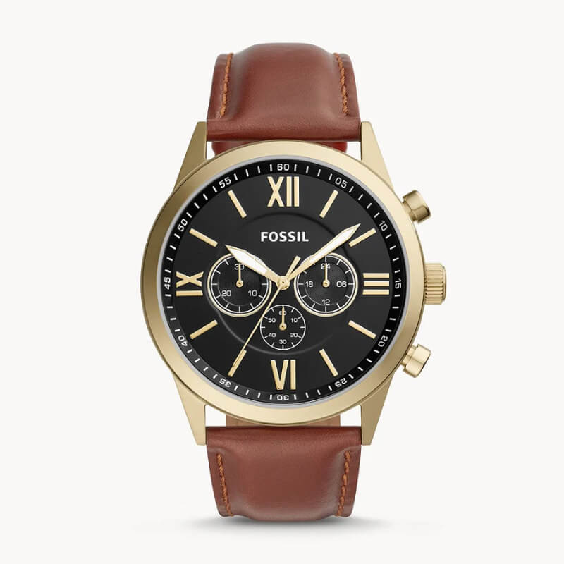 Flynn chronograph, gold-tone stainless steel watch