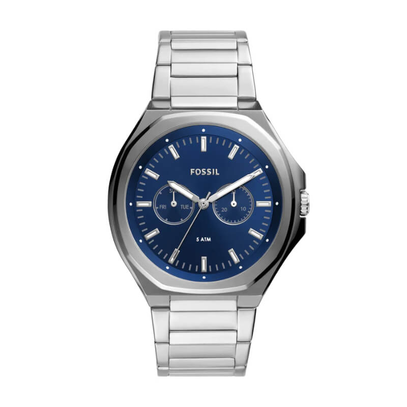 Evanston multifunction, stainless steel watch