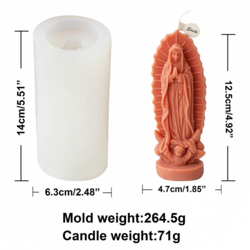 Molde de silicona VIRGEN 3D M