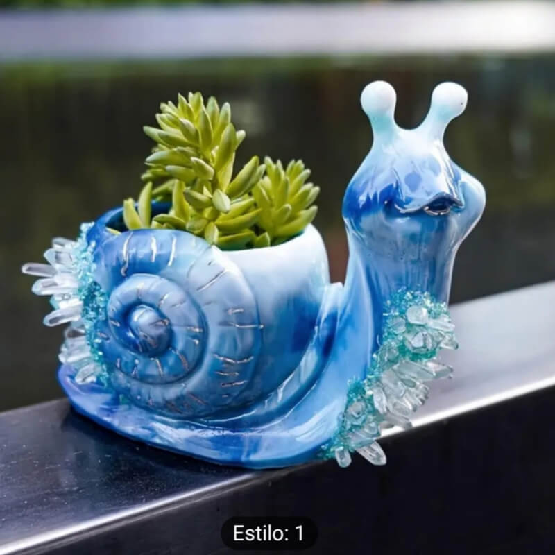 Molde de silicona con diseño CARACOL LARGE 3D TIPO MACETA para uso en Velas, Jabones, resina, chocolate o yeso.