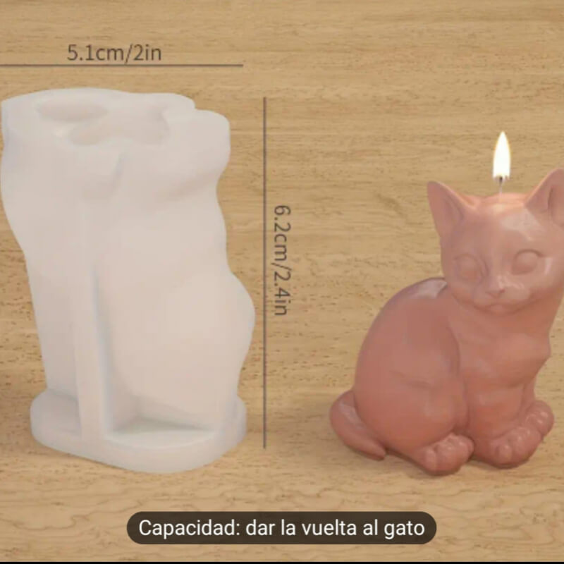 Molde de silicona de GATO MIRANDO DE FRENTE para uso en Velas, jabón, resina, yeso, chocolate. - Copia (15-09-2024 17:34:13)