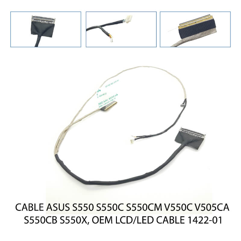 CABLE FLEX ASUS S550 S550c S550cm V550c V505ca S550cb S550x,Oem Lcd/Led Cable 1422-01