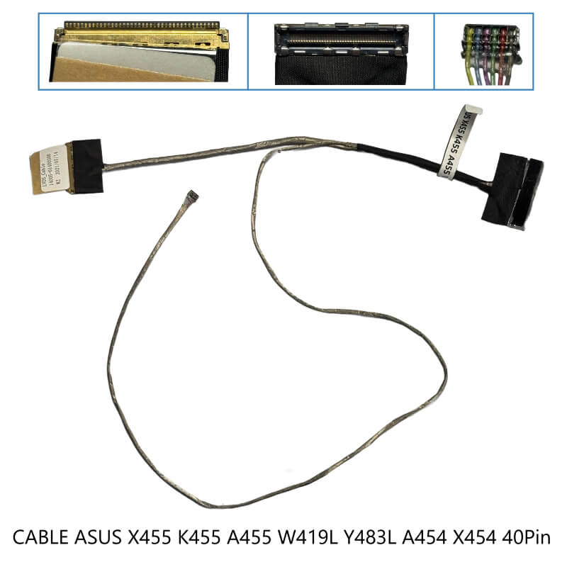 CABLE FLEX ASUS X455 K455 A455 W419L Y483L A454 X454 K454 R455 40Pin,ORG