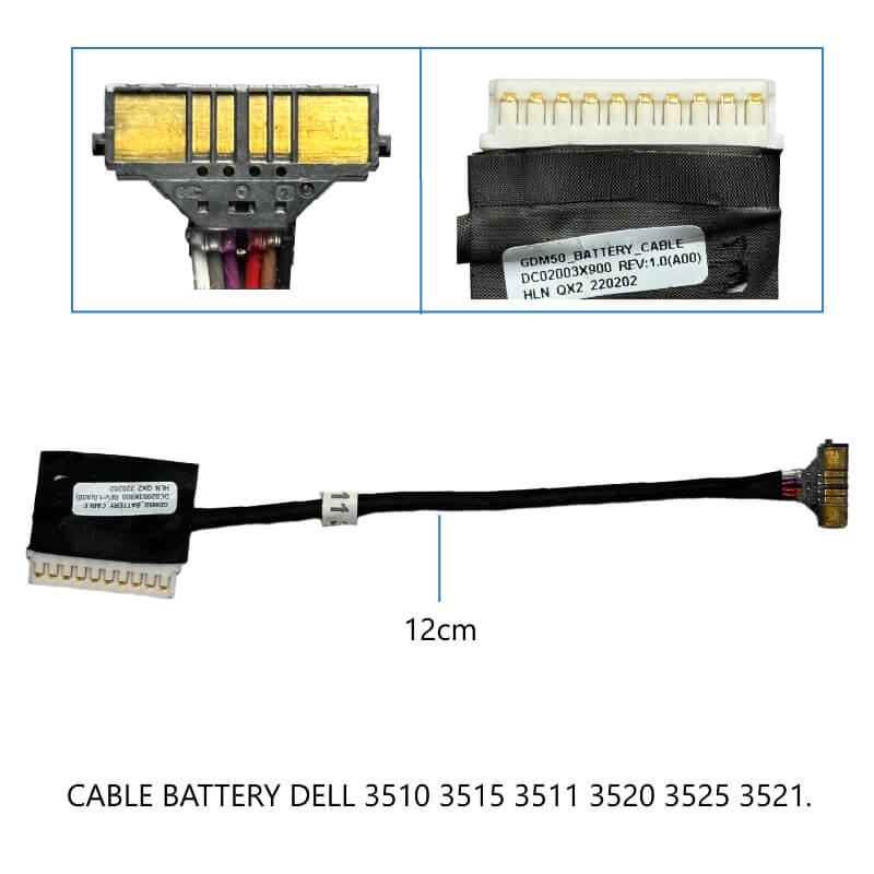 CABLE DE BATERIA DELL 3510 3515 3511 3520 3525 3521.