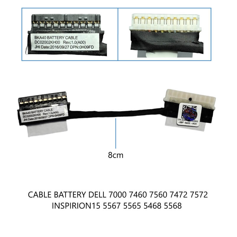 CABLE DE BATERIA DELL 7000 7460 7560 7472 7572 Inspiron 15 5567 5565 5468 5568