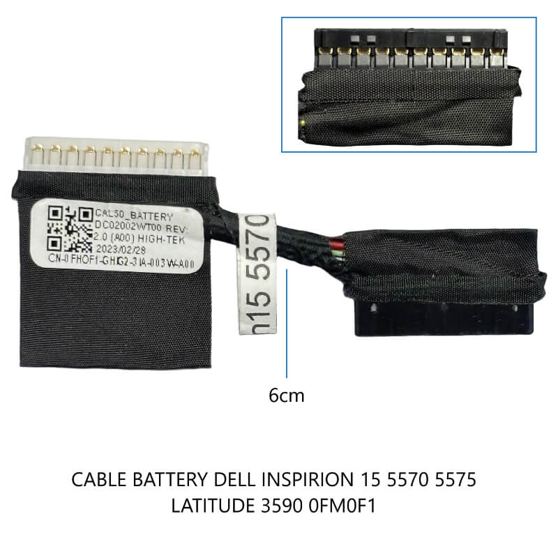 CABLE DE BATERIA DELL Inspiron 15 5570 5575 Latitude 3590 0FM0F1