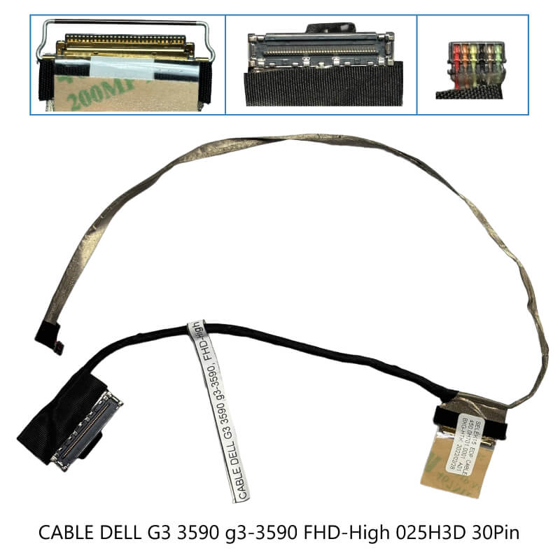 CABLE FLEX DELL G3 3590 g3-3590, FHD-High, 025H3D,30Pin