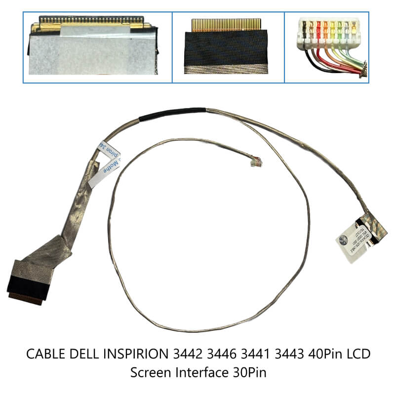 CABLE FLEX DELL Inspiron 3442 3446 3441 3443 Motherboard Interface 40Pin,LCD Screen Interface 30Pin