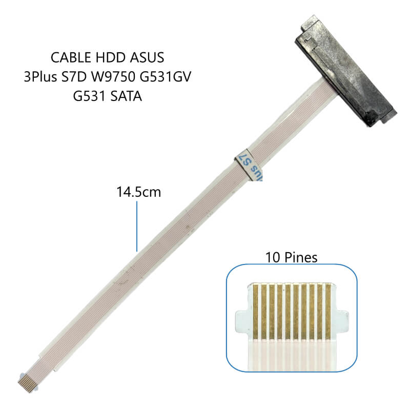 CABLE DE DISCO DURO HDD ASUS 3Plus S7D W9750 G531GV G531 SATA
