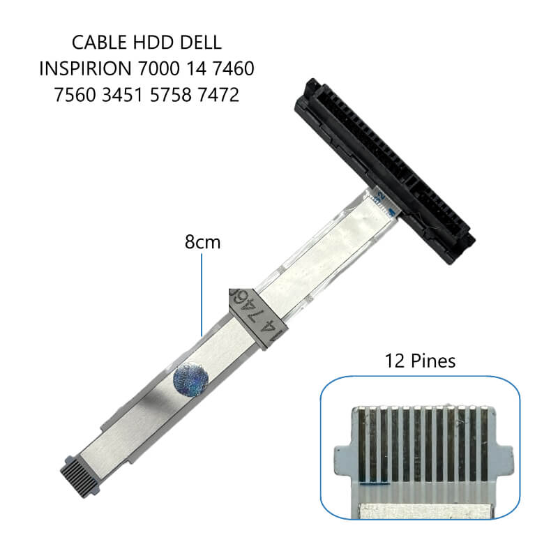 CABLE DE DISCO DURO HDD DELL Inspiron 7000 14 7460 7560 3451 5758 7472