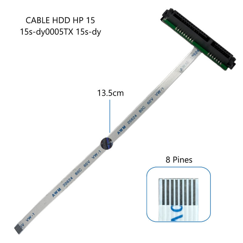 CABLE DE DISCO DURO HDD HP 15 15s-dy0005TX 15s-dy 8pin