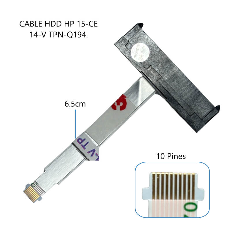 CABLE DE DISCO DURO HDD HP 15-CE 14-V TPN-Q194.