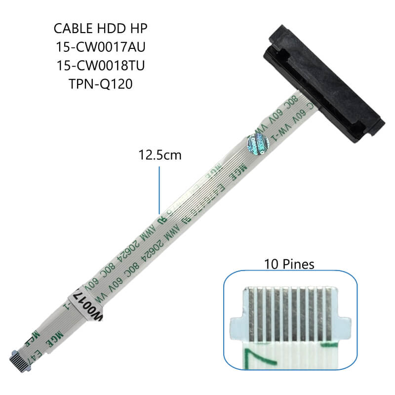 CABLE DE DISCO DURO HDD HP 15-CW0017AU 15-CW0018TU TPN-Q120
