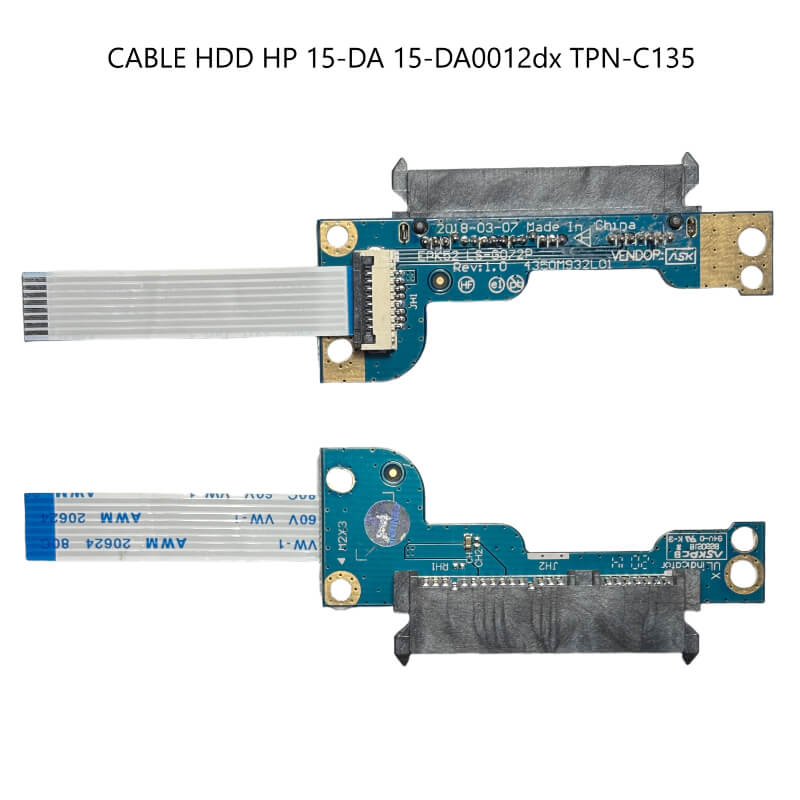 CABLE DE DISCO DURO HDD HP 15-DA 15-DA0012dx TPN-C135