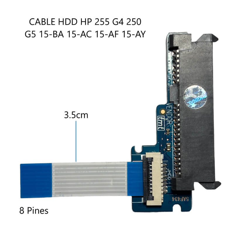 CABLE DE DISCO DURO HDD HP 255 G4 250 G5 15-BA 15-AC 15-AF 15-AY LS-C703P 8PIN