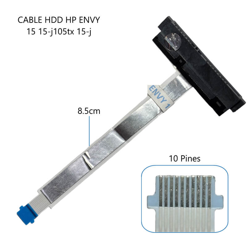 CABLE DE DISCO DURO HDD HP ENVY 15 15-j105tx 15-j 10 PINES DW15 6017B0416801