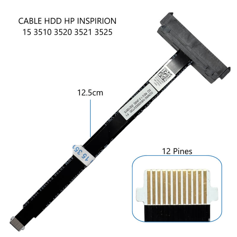 CABLE DE DISCO DURO HDD HP Inspiron 15 3510 3520 3521 3525