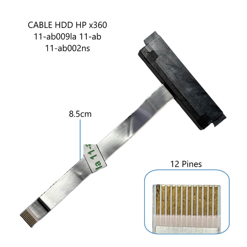 CABLE DE DISCO DURO HDD HP x360 11-ab009la 11-ab 11-ab002ns 12 needle