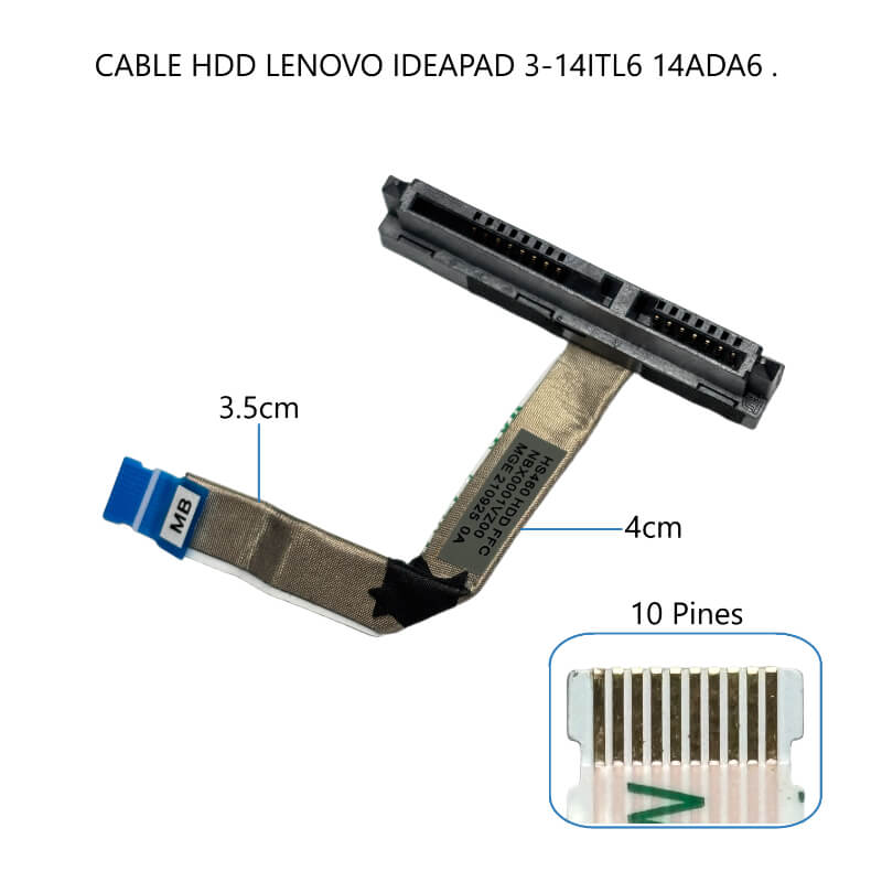 CABLE DE DISCO DURO HDD LENOVO Ideapad 3-14ITL6 14ADA6 .