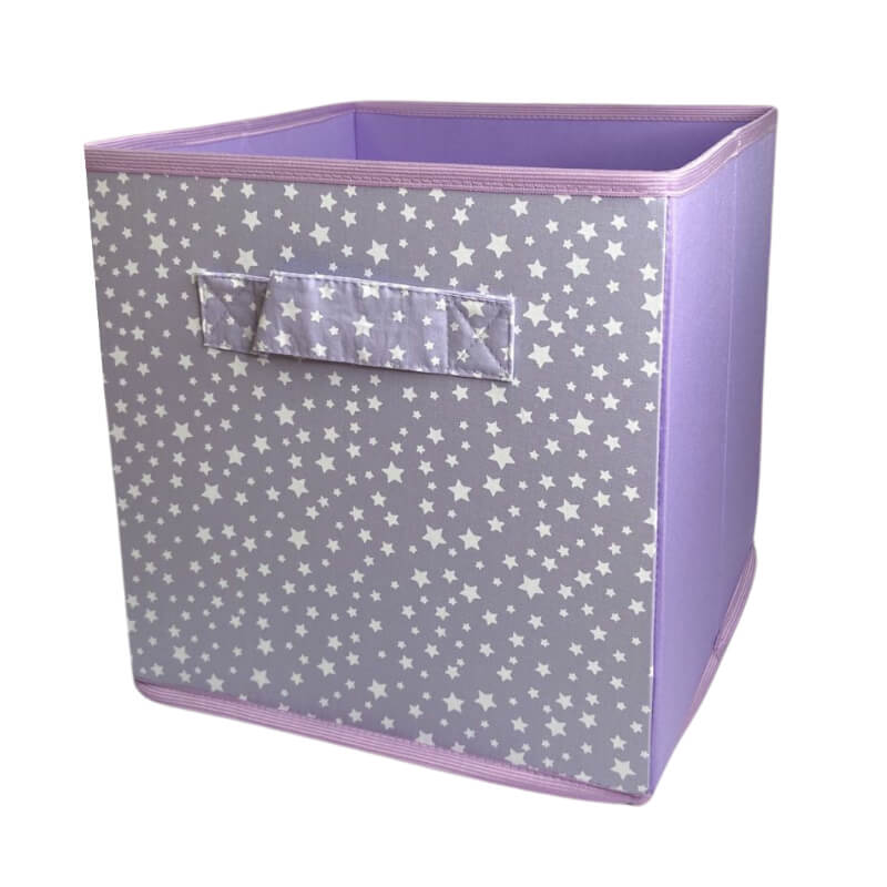 Caja Organizadora Lila estrellas