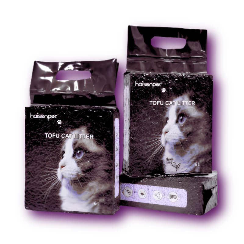 Arena para gatos Haisenpet Orgánica 2.5kg Lavanda