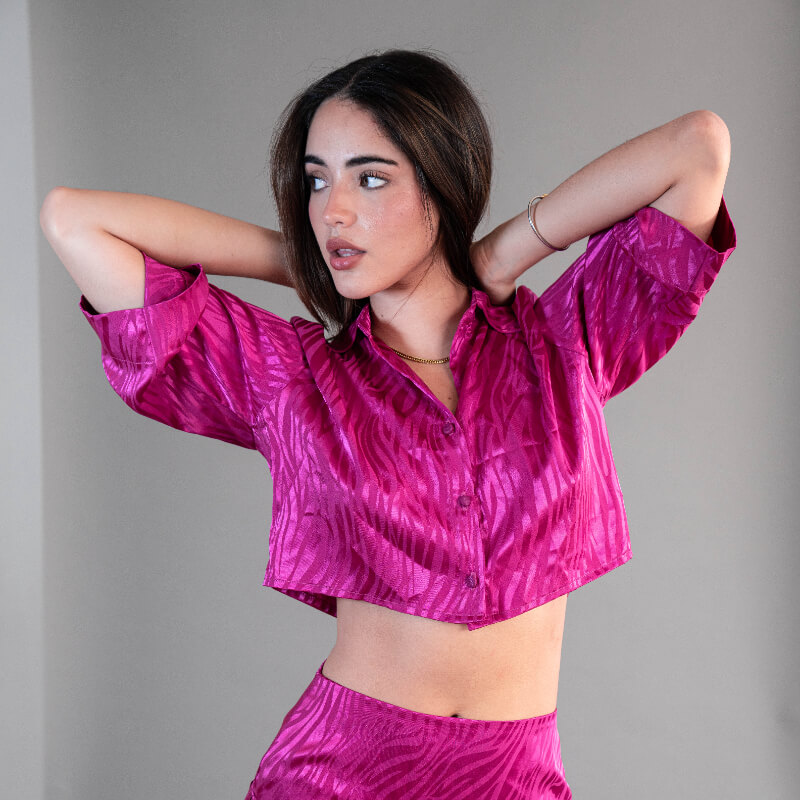 Fucsia Croptop