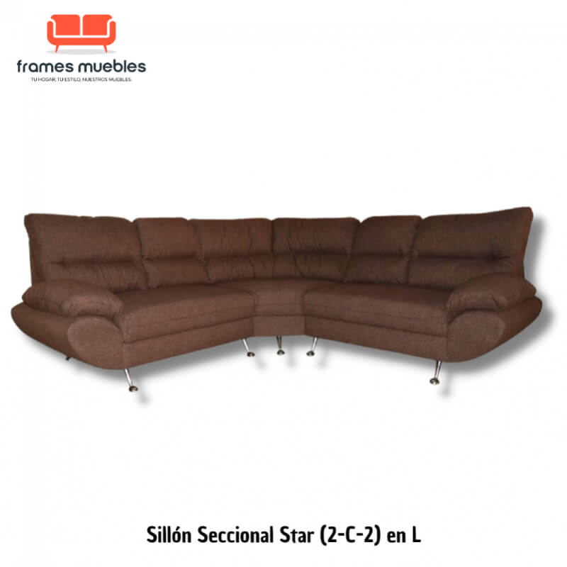 Sillón Seccional Star en L – Elegancia y Comodidad Personalizable | Frames Muebles