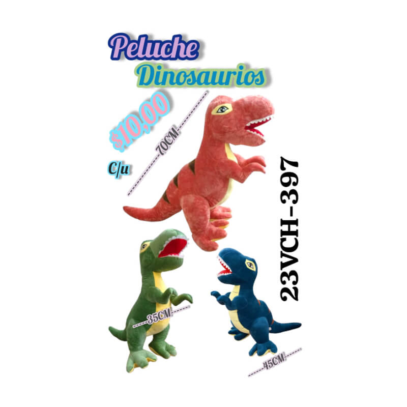 PELUCHE DINOSAURIO 70CM