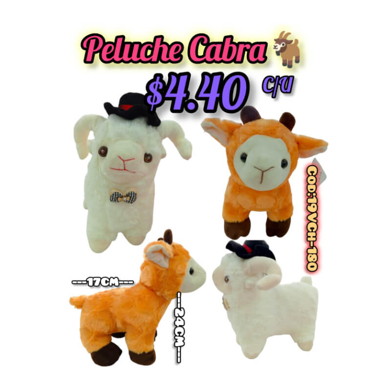 PELUCHE CABRA 2 COLORES DISPONIBLES