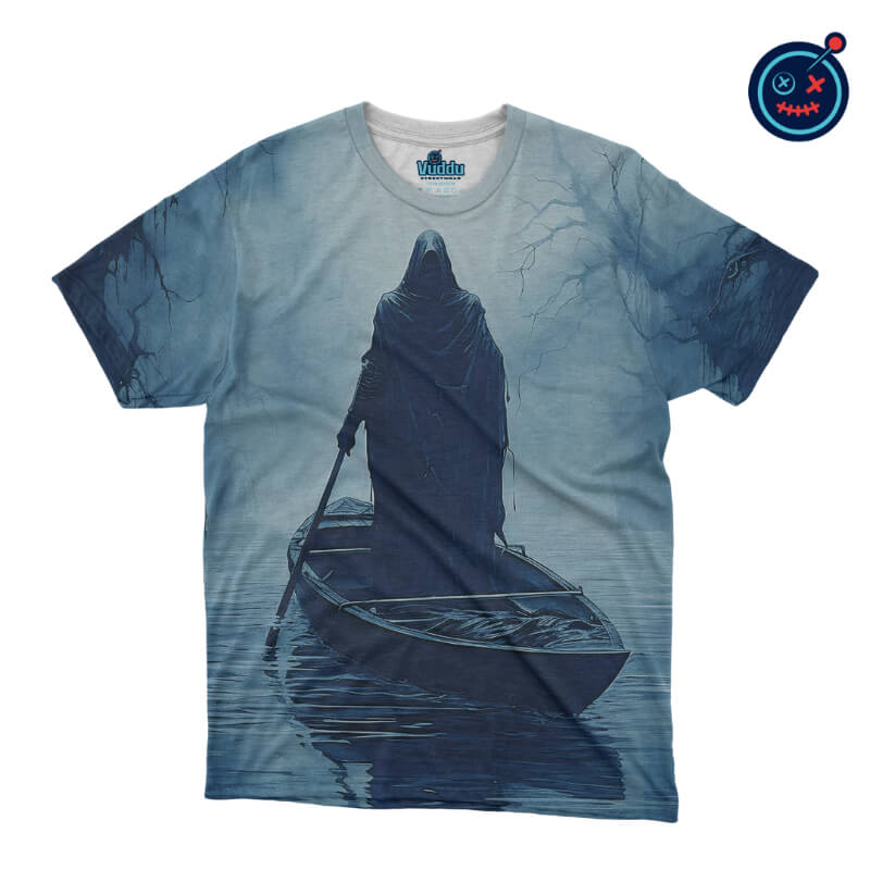 Playera 'Caronte' – Misterio y Arte en Cianotipia | Vuddu StreetWear