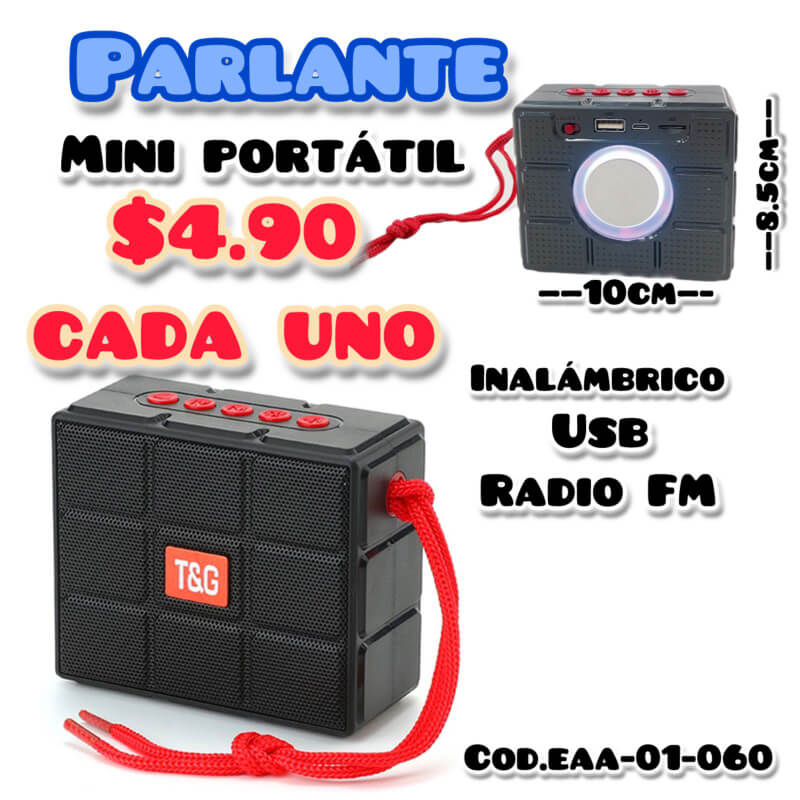 Parlante mini portátil EAA-01-060