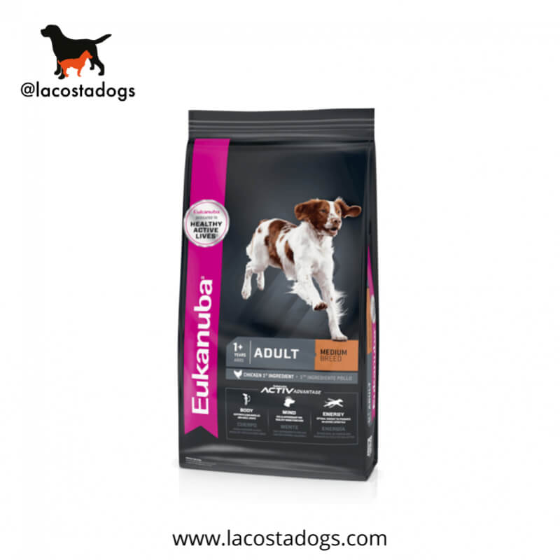 Eukanuba Adult Medium Breed - Alimento Premium para Perros Adultos de Razas Medianas (15 kg)