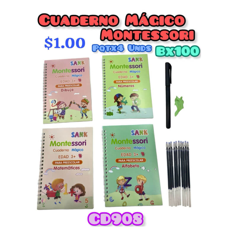 Cuaderno mágico Montessori CD908