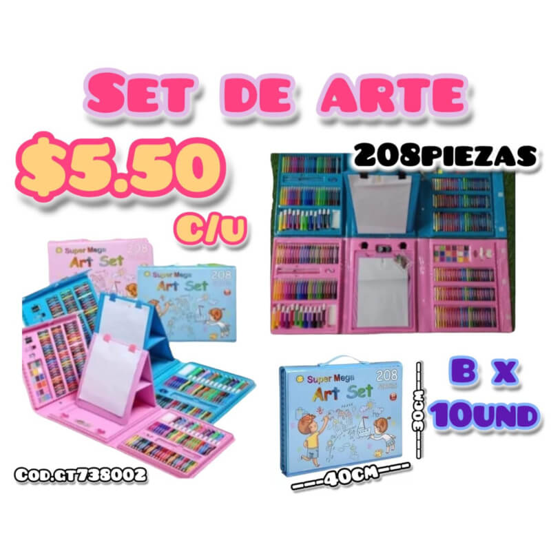 Set de arte 208 piezas -GT738002