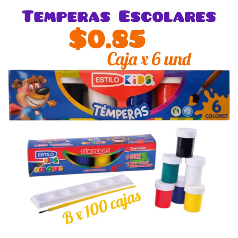 Tempera Escolar ESTILO