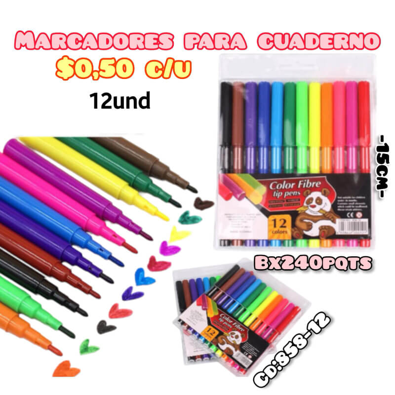 Marcadores para cuaderno -858-12